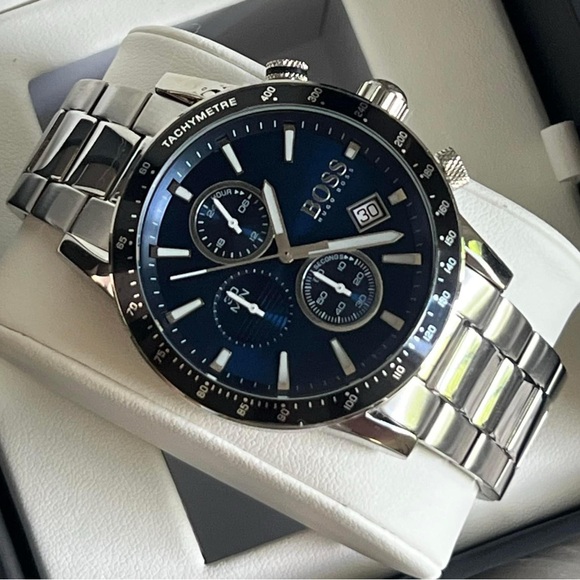 HB1513510 - Hugo Boss Men’s Rafale Blue Dial Chronograph Watch - Picture 2 of 13